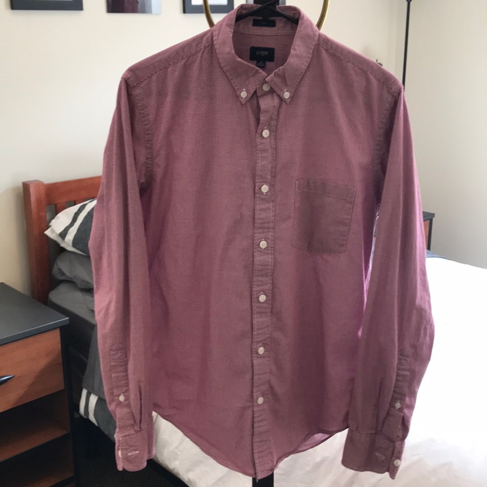 Slim Fit J Crew Checkered Button Down